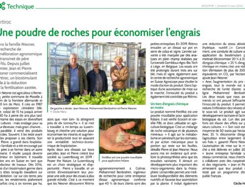 Ein Gesteinsmehl, um Dünger zu sparen